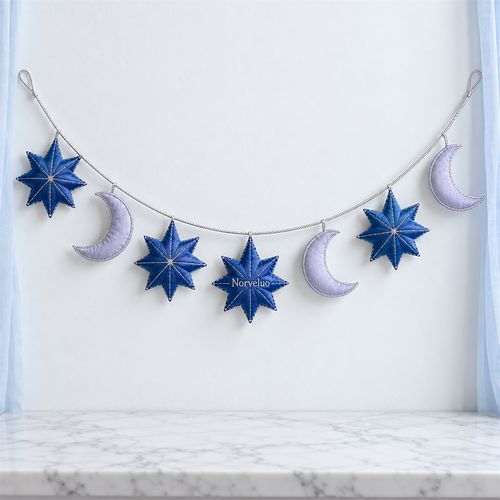 Norveluo Moon and Star Celebration Garland - main product view