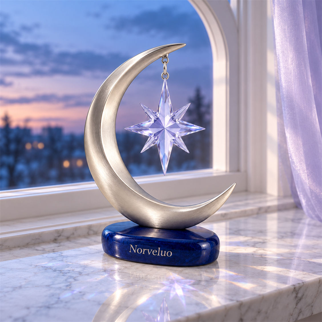 Norveluo Crescent Starlight Table Ornament - main product view