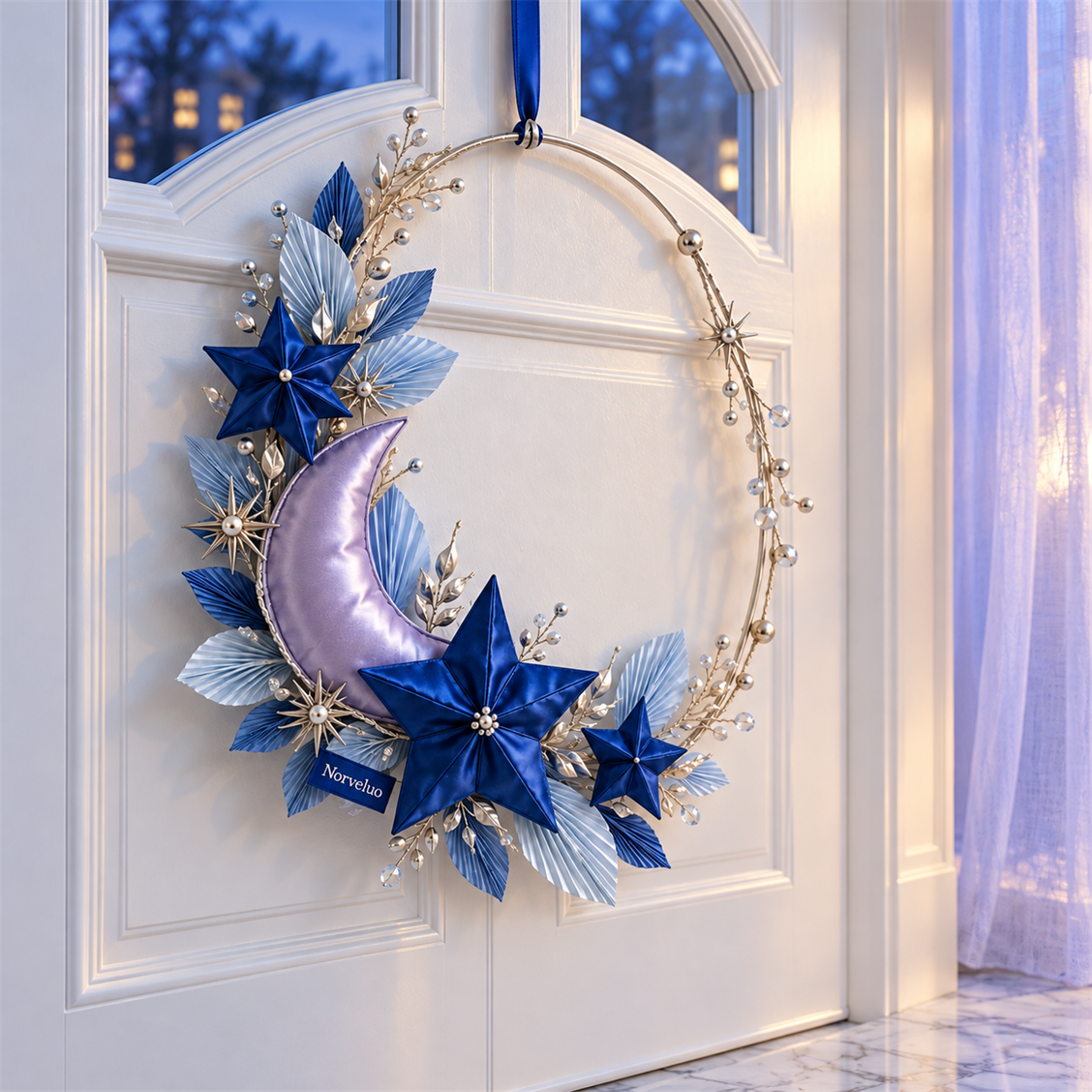 Norveluo Celestial Moon Wreath - secondary product view