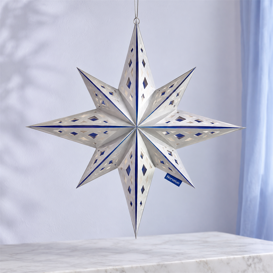 Norveluo Silver Star Lantern - secondary product view